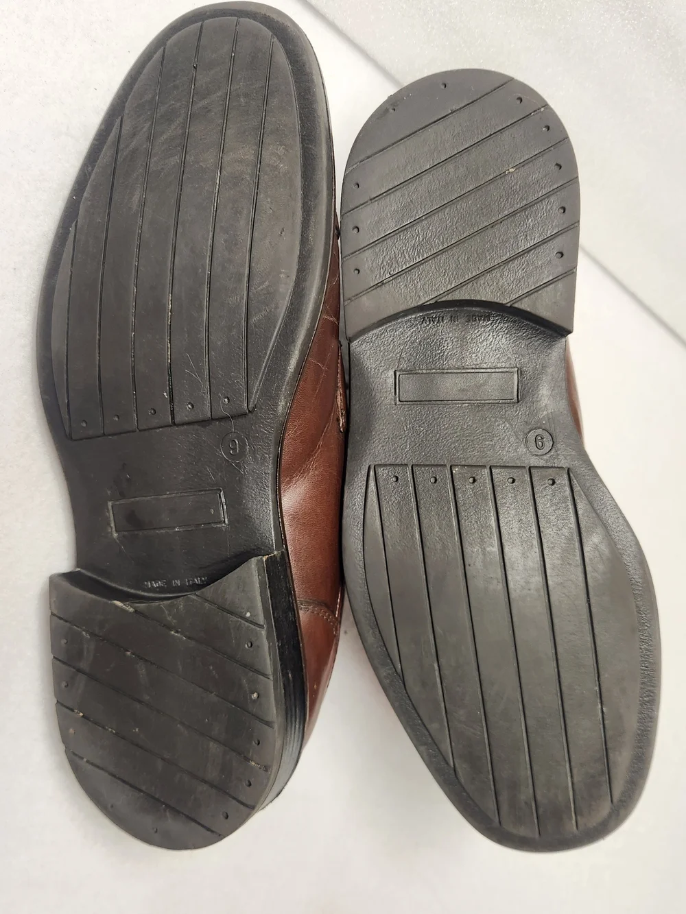 Florsheim @ease Brown Leather Cap-Toe Derby Shoes Size 9 Classic Wedding Office